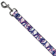 Dog Leash - Peace Mixed White/Blue/Pink