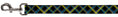 Load image into Gallery viewer, Dog Leash - Plaid Black/Yellow/Turquoise/Gray
