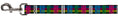 Load image into Gallery viewer, Dog Leash - Plaid Black/Neon Animal Skins
