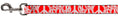Load image into Gallery viewer, Dog Leash - Peace Sketch Red/White
