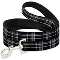 Load image into Gallery viewer, Dog Leash - Plaid Black/Gray
