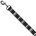 Load image into Gallery viewer, Dog Leash - Plaid Weathered Black/Gray/White
