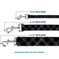Load image into Gallery viewer, Dog Leash - Plaid X Black/Gray
