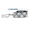 Load image into Gallery viewer, Dog Leash - Plaid X White/Gray

