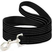 Dog Leash - Pinstripes Black/Gray