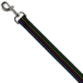 Load image into Gallery viewer, Dog Leash - Pinstripes Black/Multi Color
