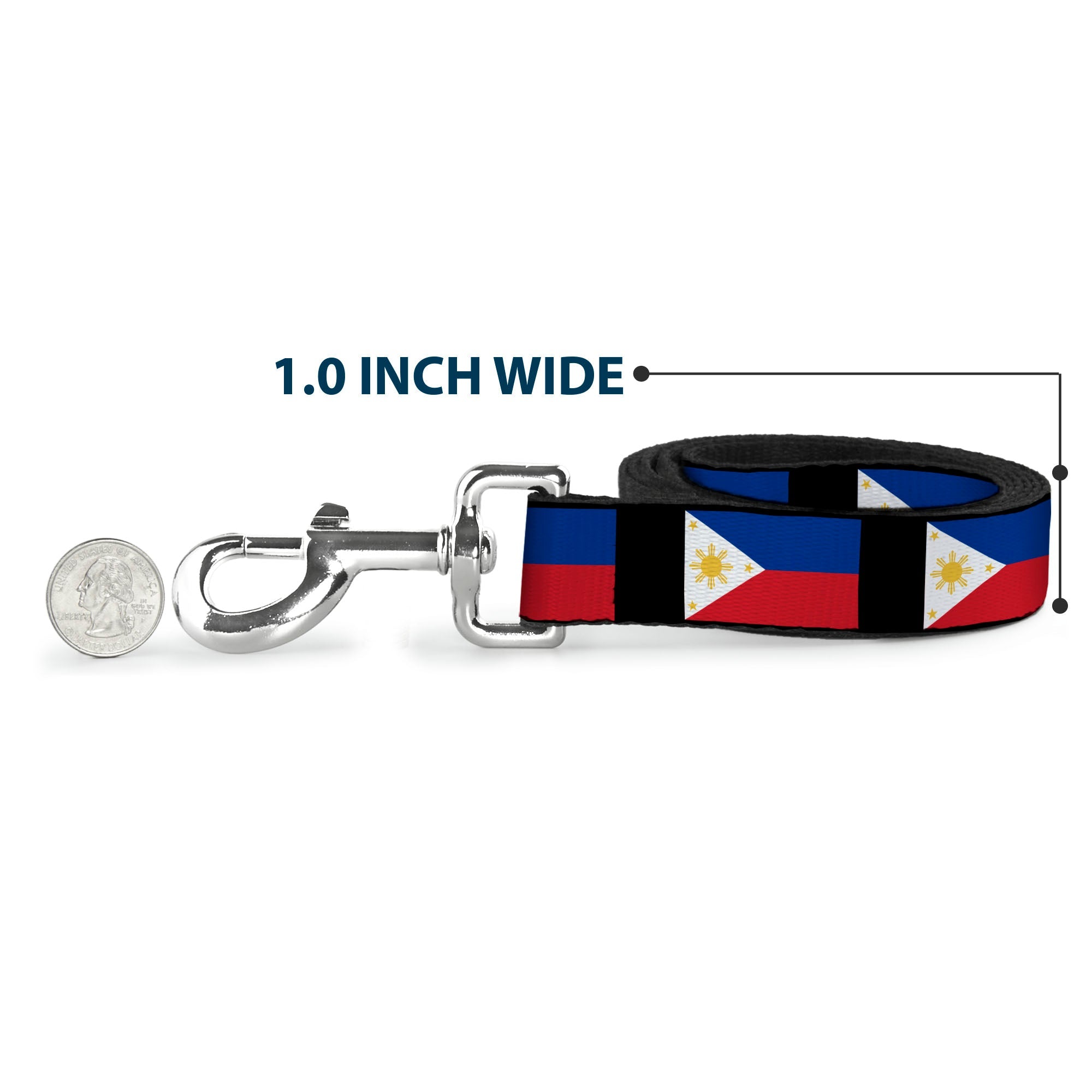 Dog Leash - Philippines Flags