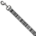 Load image into Gallery viewer, Dog Leash - Plaid Black/White
