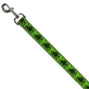 Dog Leash - Palm Trees/Rings Greens/Blacks