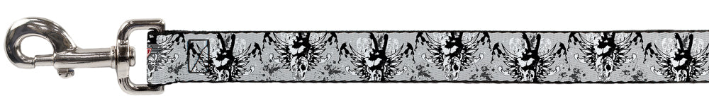 Dog Leash - Peace w/Wings Gray