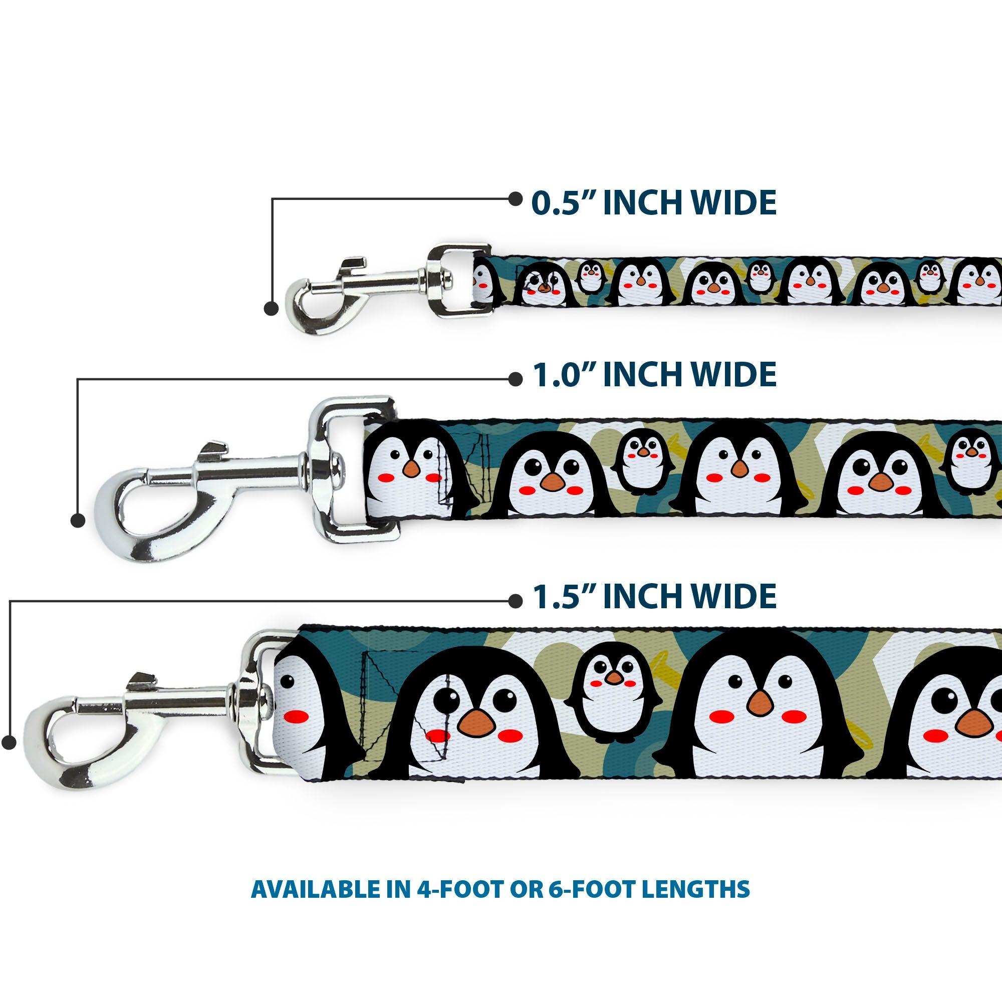 Dog Leash - Penguin Cartoon