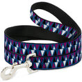 Load image into Gallery viewer, Dog Leash - Peaks Turquoise/Fuchsia/Black/White
