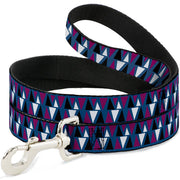 Dog Leash - Peaks Turquoise/Fuchsia/Black/White