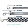 Load image into Gallery viewer, Dog Leash - Paw Print White/Black
