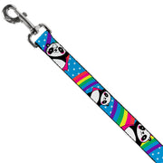 Dog Leash - Pandas & Rainbows w/Stars