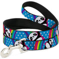 Load image into Gallery viewer, Dog Leash - Pandas & Rainbows w/Stars
