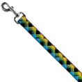 Load image into Gallery viewer, Dog Leash - Plaid X Gradient Black/Orange/Green/Blue
