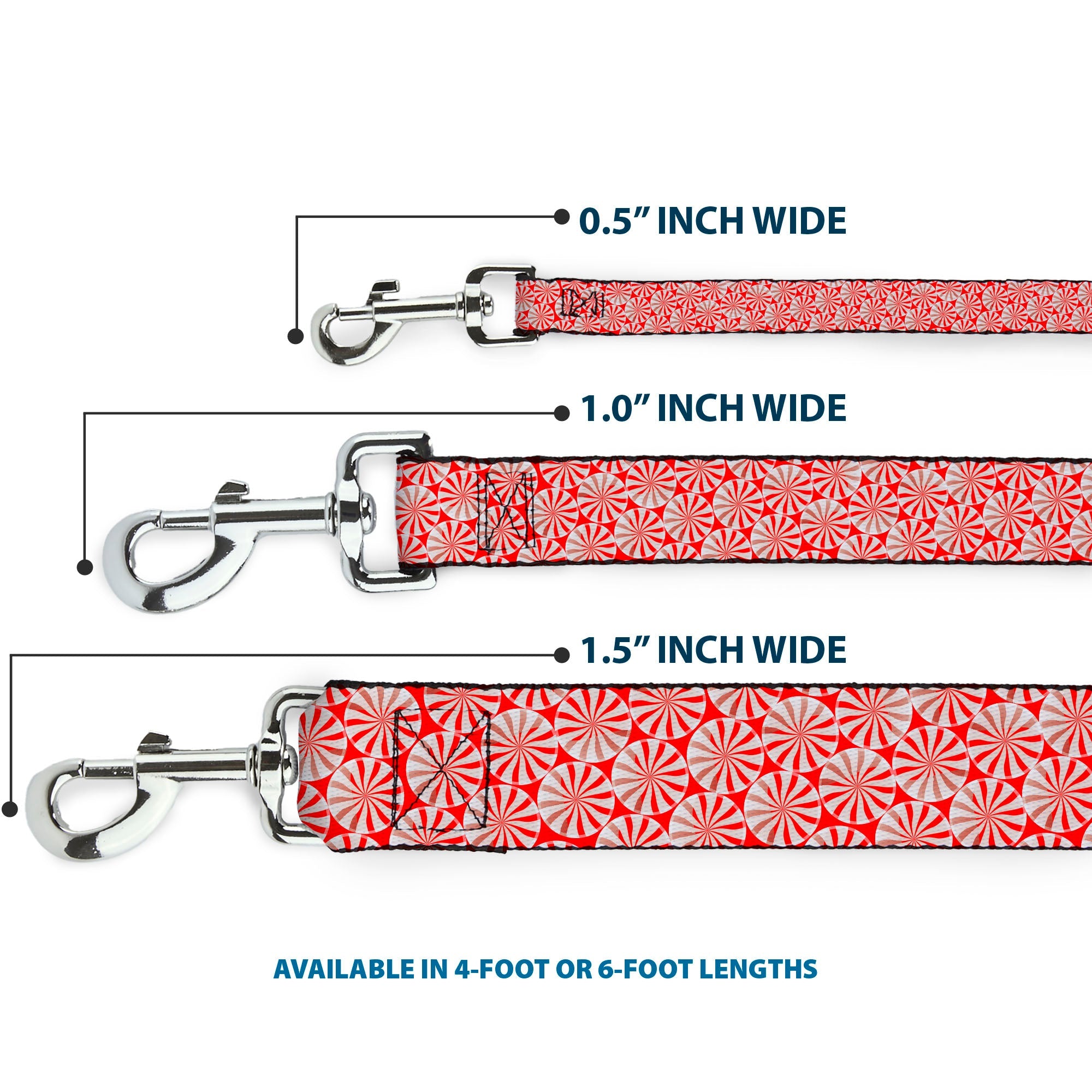 Dog Leash - Peppermint Candies