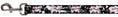 Load image into Gallery viewer, Dog Leash - Punk Princess Heart & Cross Bones w/Splatter Black/White
