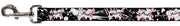 Dog Leash - Punk Princess Heart & Cross Bones w/Splatter Black/White