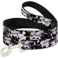 Load image into Gallery viewer, Dog Leash - Punk Princess Heart & Cross Bones w/Splatter Black/White
