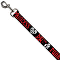 Load image into Gallery viewer, Dog Leash - Punk Princess Black/Red/White
