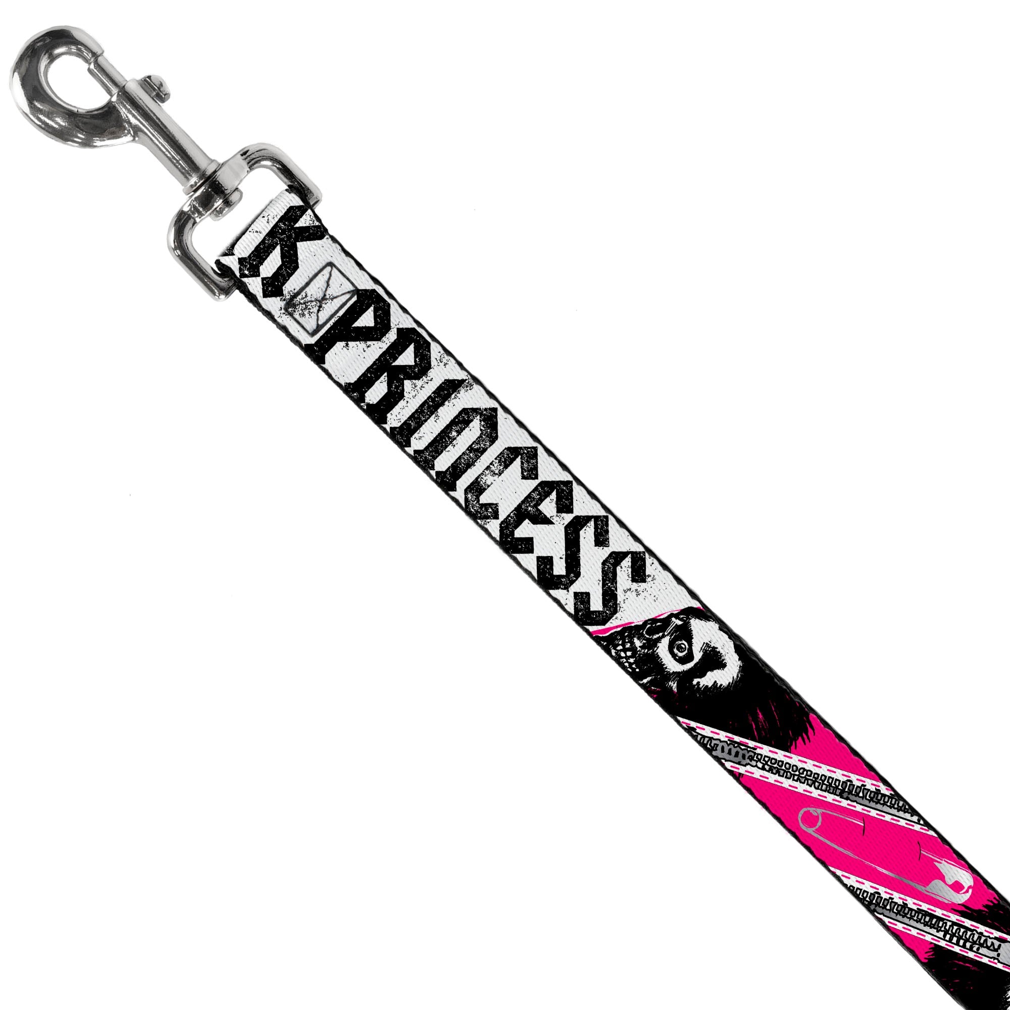 Dog Leash - Punk Princess w/Zippers & Skulls