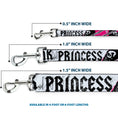 Load image into Gallery viewer, Dog Leash - Punk Princess w/Zippers & Skulls
