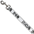 Load image into Gallery viewer, Dog Leash - Punk You White/Black
