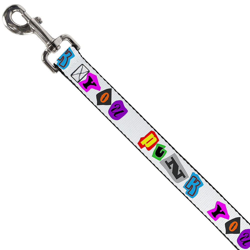Dog Leash - Punk You White/Full Color