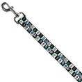 Load image into Gallery viewer, Dog Leash - Robot Checkers Black/White
