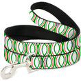Load image into Gallery viewer, Dog Leash - Rings White/Green/Red
