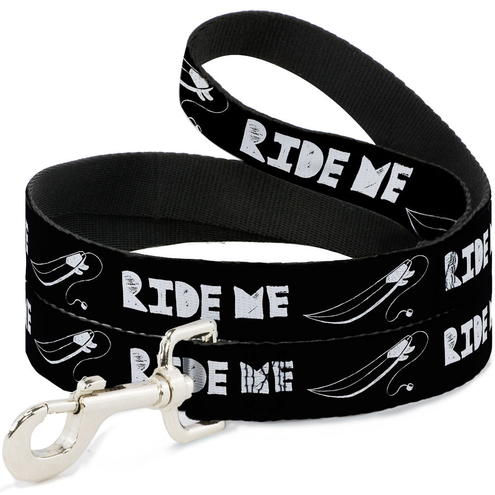 Dog Leash - RIDE ME Surfboard Black/White