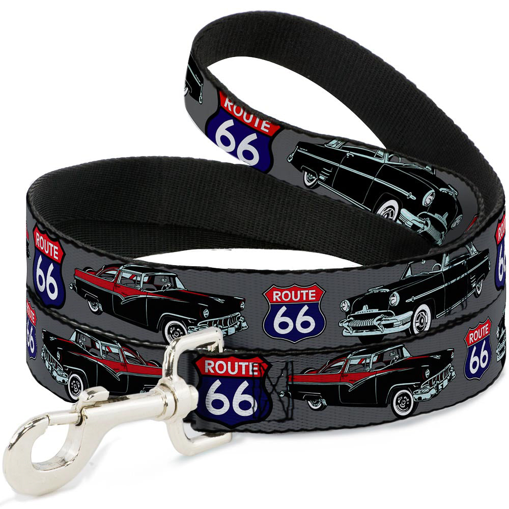 Dog Leash - Route 66 Classics Gray