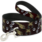 Buckle-Down Dog Leash - Revolvers Purple/Green