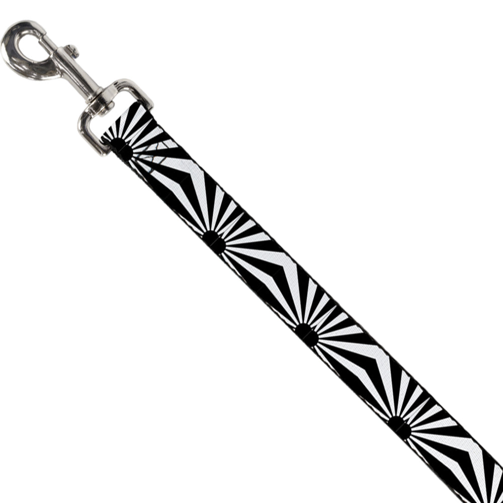 Dog Leash - Rising Sun White/Black