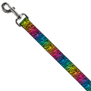 Dog Leash - Zebra Rainbow Ombre
