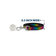 Dog Leash - Zebra Rainbow Ombre