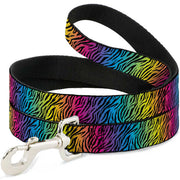 Dog Leash - Zebra Rainbow Ombre