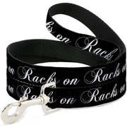 Dog Leash - RACKS ON RACKS Black/White