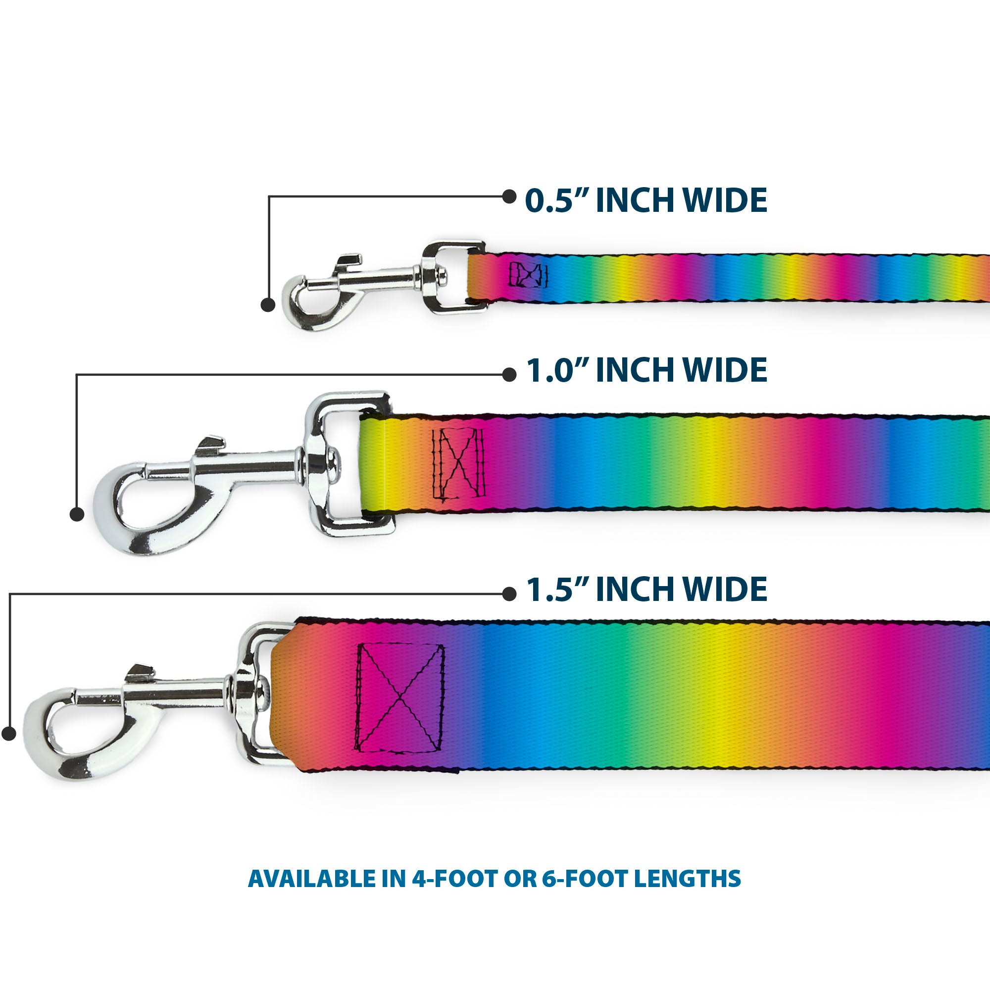 Dog Leash - Rainbow Ombre