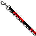 Load image into Gallery viewer, Dog Leash - RACING w/Checker Black/White/Red

