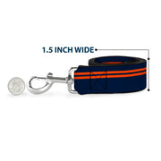 Dog Leash - Racing Stripe Navy/Orange