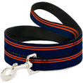 Load image into Gallery viewer, Dog Leash - Racing Stripe Navy/Orange
