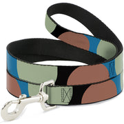 Dog Leash - Polka Dots CLOSE-UP Black/Blue/Sage/Brown