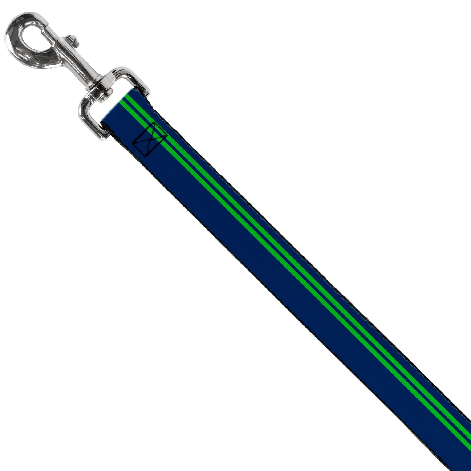 Dog Leash - Racing Stripe Navy/Bright Green