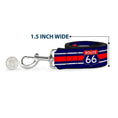 Load image into Gallery viewer, Dog Leash - ROUTE 66 Highway Sign/Stripe Blue/White/Red
