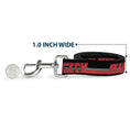 Load image into Gallery viewer, Dog Leash - RIP CITY/Stripe/Mesh Black/Gray/Red
