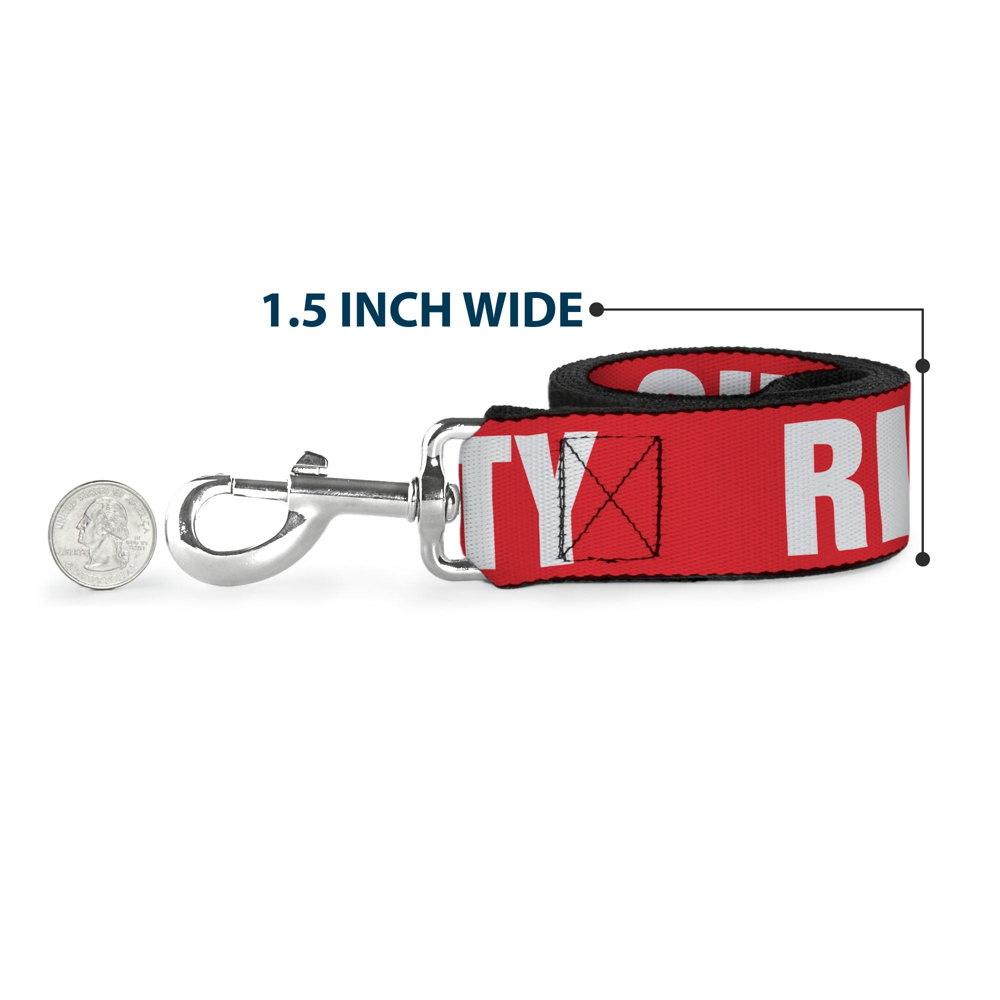 Dog Leash - RIP CITY Red/White