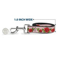 Load image into Gallery viewer, Dog Leash - Rose Trio/Leaves Pink

